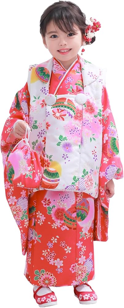 Amazon | [KYOETSU] [キョウエツ] 自宅で簡単着付け 七五三 3歳 女の子