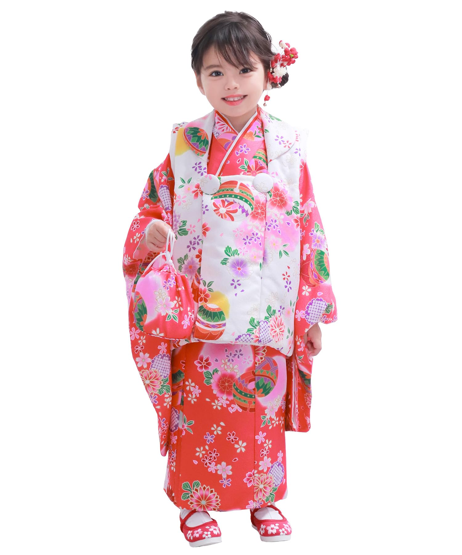 Amazon | [KYOETSU] [キョウエツ] 自宅で簡単着付け 七五三 3歳 女の子