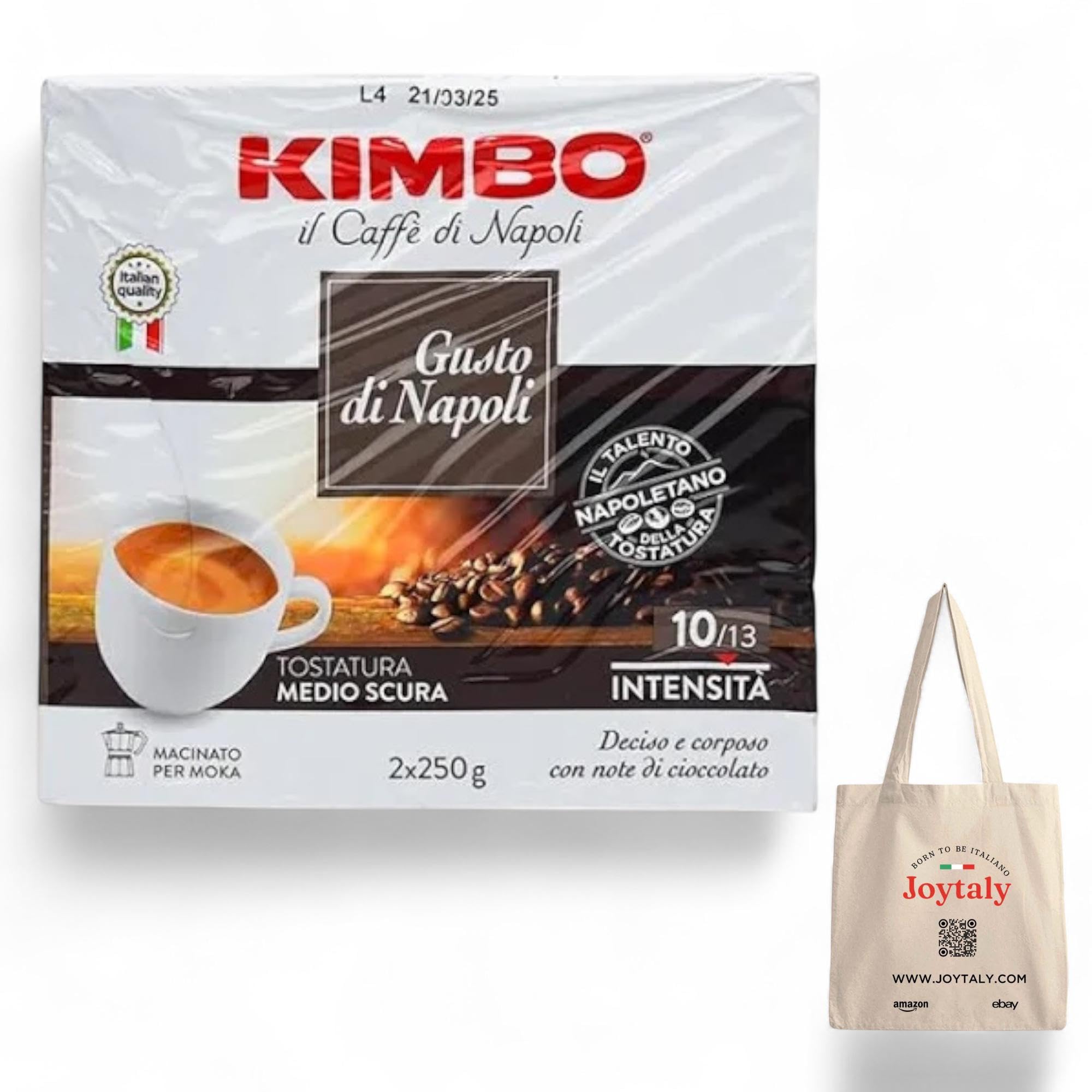 Kimbo Gusto di Napoli - Caffè macinato - confezione da 40 x 250g (40)