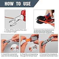 Vista 7 de Kit de conectores Deutsch DT de 228 piezas, conectores grises de 2, 3, 4, 6, 8 y 12 pines, kit de conectores Weatherpack 14-18 AWG, serie DT