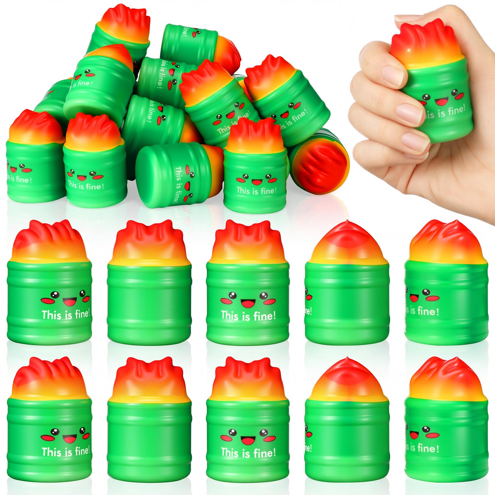 Photo 1 of Jenaai 48 Pcs Dumpster Stress Relief Balls Mini Dumpster Fidget Squeeze Toys Stress Balls for Adults Therapy Fidget Appreciation Gifts for Office Coworker Birthday Graduation Office Stuffer Gift