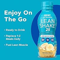Vista 6 de GNC Lean Shake 25 Batido Proteico, Clínicamente Probado para el Manejo del Peso, Reemplazo de Comida, 25 g (0.88 oz) de Proteína con Cero Azúcar