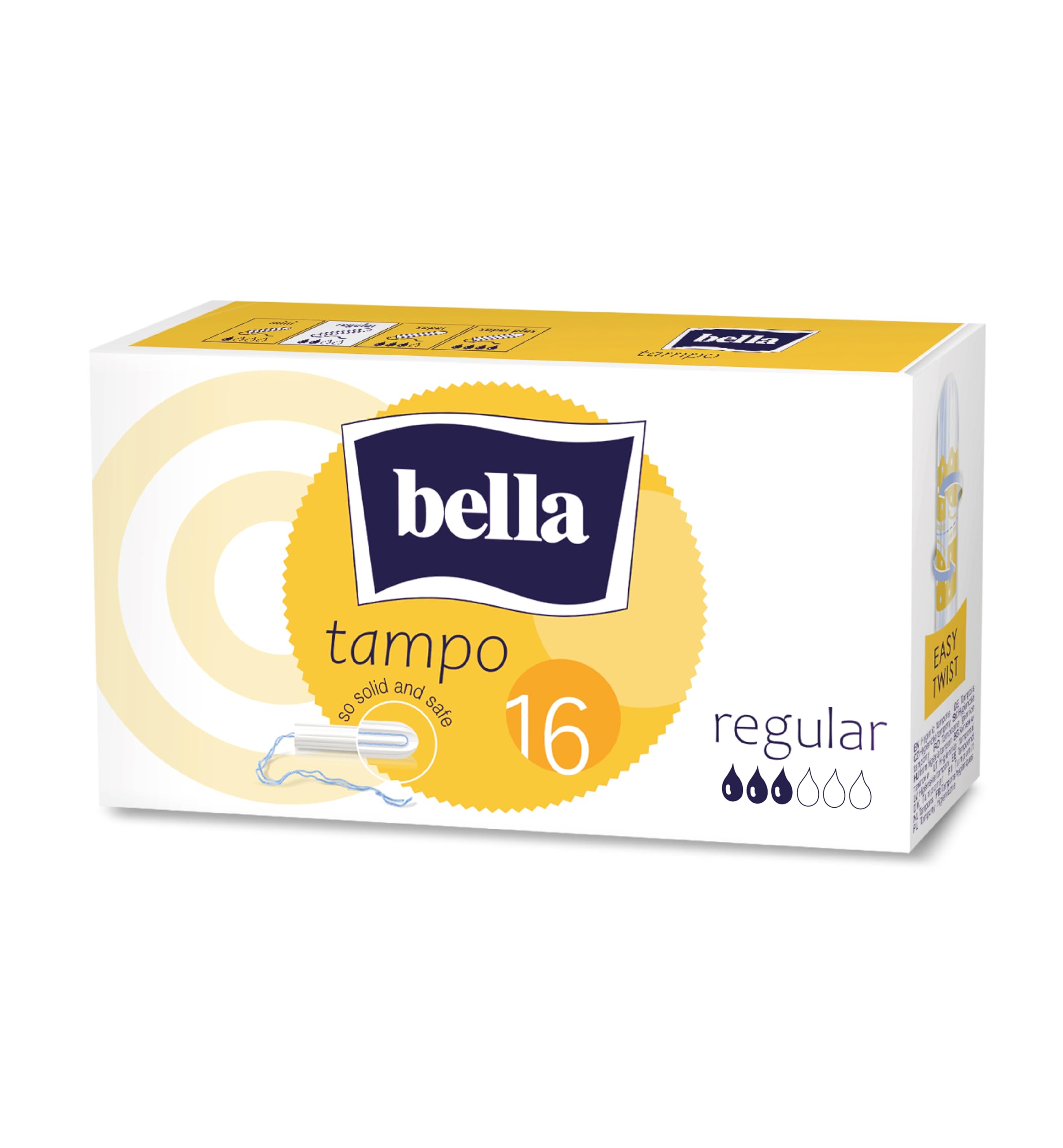 Bella Tampon Regular for Women | High Absorption | Suitable For Regular Flow| Soft & Safe Protection | Comfort Fit | Leakproof | Pack of 1 | 16 Pcs Each
