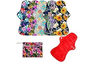 6Pcs Resuable Waterproof Menstrual Pad Sets
