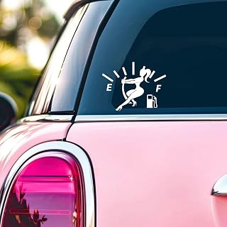 Fuel Tank Sticker – Funny Fuel Tank UV DTF Decal, Waterproof Vinyl Sticker for Cars, Trucks, Laptops, and More – Fuel Gauge Stickers, Car Accessory Gift for Vehicle Owners – 5 Inches (Fuel Tank F)