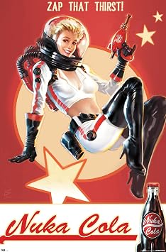 Fallout 4 - Nuka Cola - Zap That Thirst! Wall Poster, 34L" x 22.4W", Premium Unframed Version