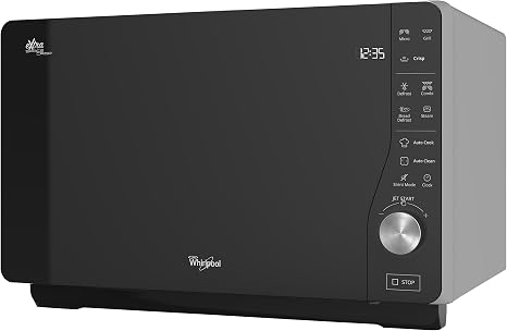 Whirlpool MWF 427 SL Encimera - Microondas (Encimera, Microondas combinado,  25 L, 800 W, Botones, Tocar, Negro, Plata) : Amazon.es: Hogar y cocina