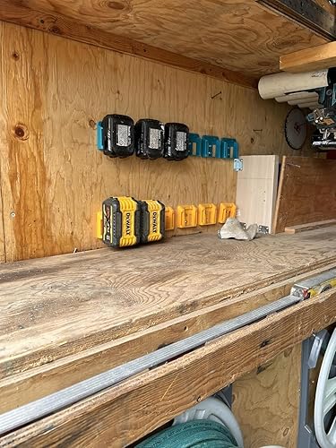 Miniatura 4 de Caddy Soporte de batería para Makita de 18 V - Soporte de batería Makita - Almacenamiento de batería de 18 V - Perfecto para montaje en pared,