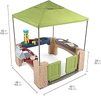 Vista 8 de Step2 Patio de Juegos Todo Alrededor con Toldo – Casa de juegos al aire libre sombreada para niños con características realistas e interactivas