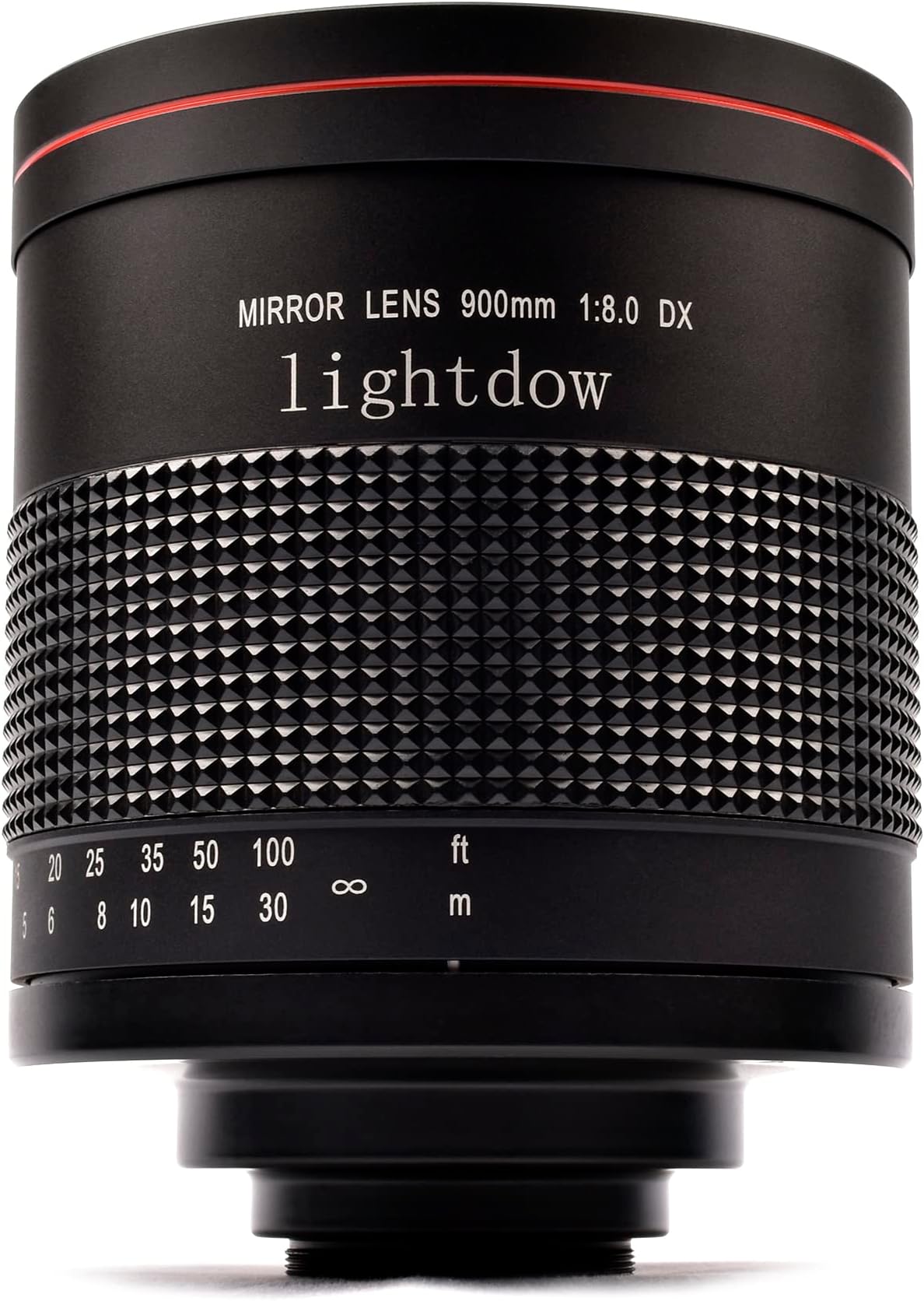 Lightdow 900mm F8.0 Telephoto Mirror Lens + T2 Mount Adapter Ring for Nikon D850 D810 D800 D750 D700 D610 D3100 D3200 D3300 D3400 D5100 D5200 D5300 D5500 D5600 D7000 D7100 D7200 D7500 D50 D60 D90