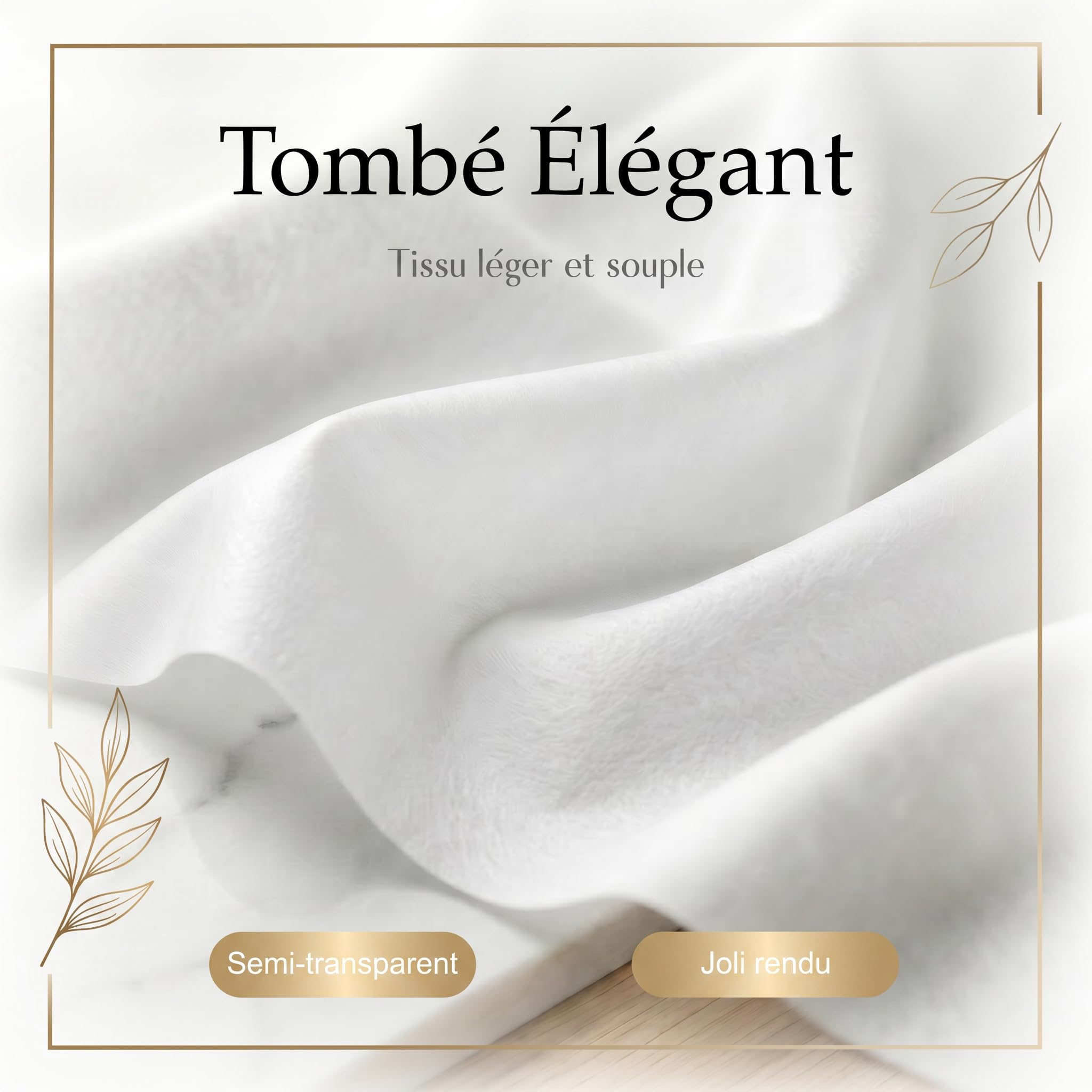 Tenture mariage intissé 80CM X 100M - plafond de decoration - Rouleau de tissu blanc découpable pour baby shower, communion, bapteme, anniversaire