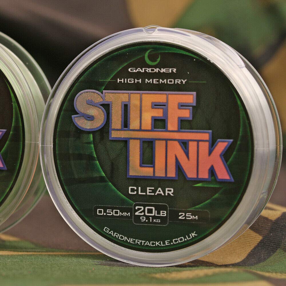Gardner Tackle Stiff-Link Hooklink - Carp Tench Coarse Chod Stiff Fishing Line