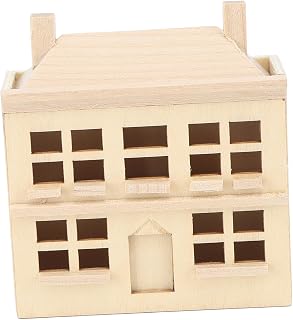 DAUZ Dollhouse Villa House, Decoration Miniature Dollhouse Villa House for Children for Living Room