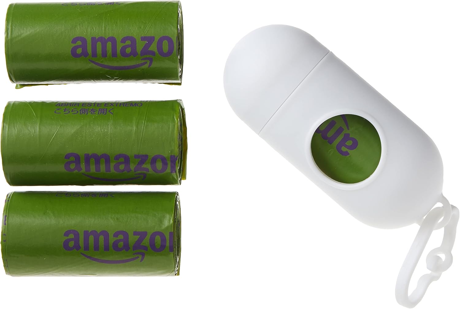  Basics Dog Poop Bags with Dispenser and Leash Clip, 13 x 9 Inches, Lavender Scented - 270 Bags (18 Rolls) : Pet Supplies