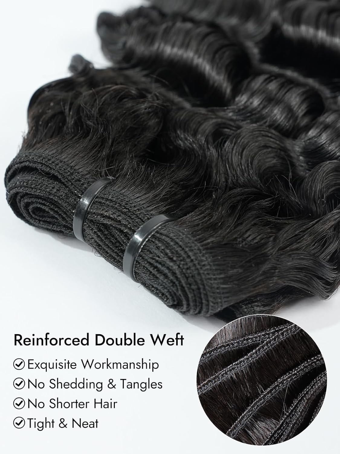 Wiggins Burmese Curly Bundles Human Hair 16 18 20 Deep Curly Human Hair 3 Bundles Water Wave Unprocessed Weft Extensions For Black Women Natural Black