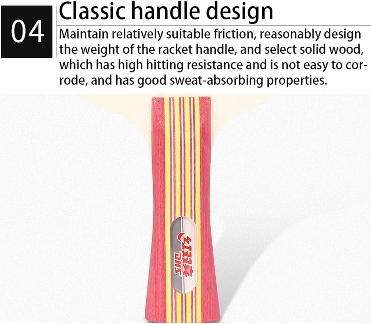 ping Pong Paddle Beginner's Special Short-Handled Racket with Two Rackets and Table Tennis Bag, Sweat-Absorbent and Non-Slip Handle(Color:1), Size