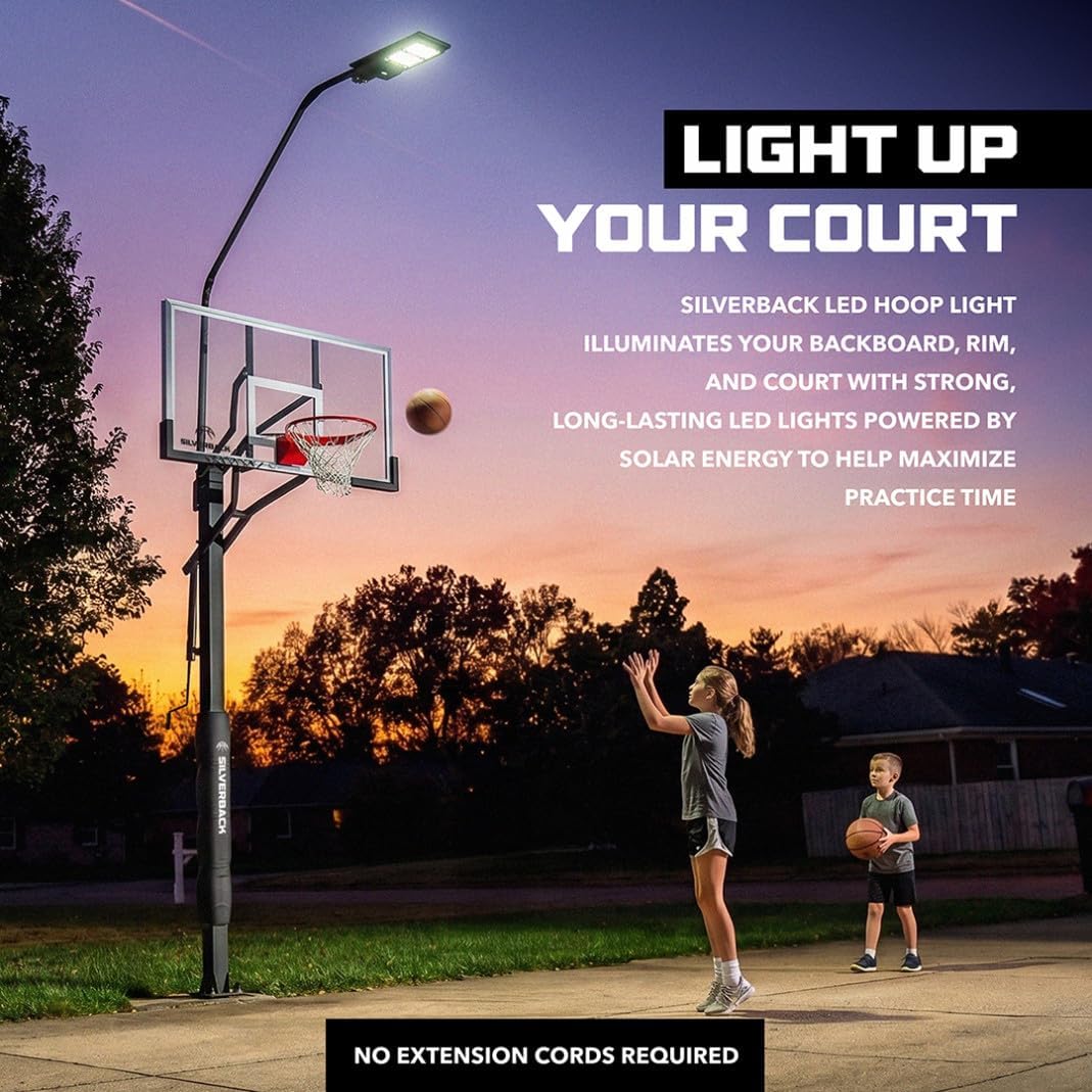 Silverback LED Basketball Hoop Light Illuminates Backboard