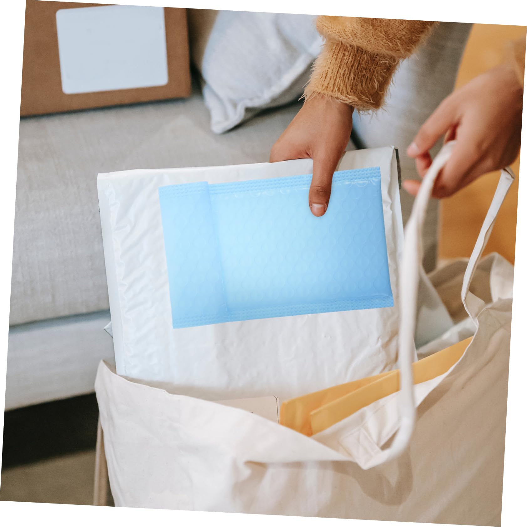 Enveloppes à Bulles Pe 100 Pièces, Pochette D'expédition Scellée