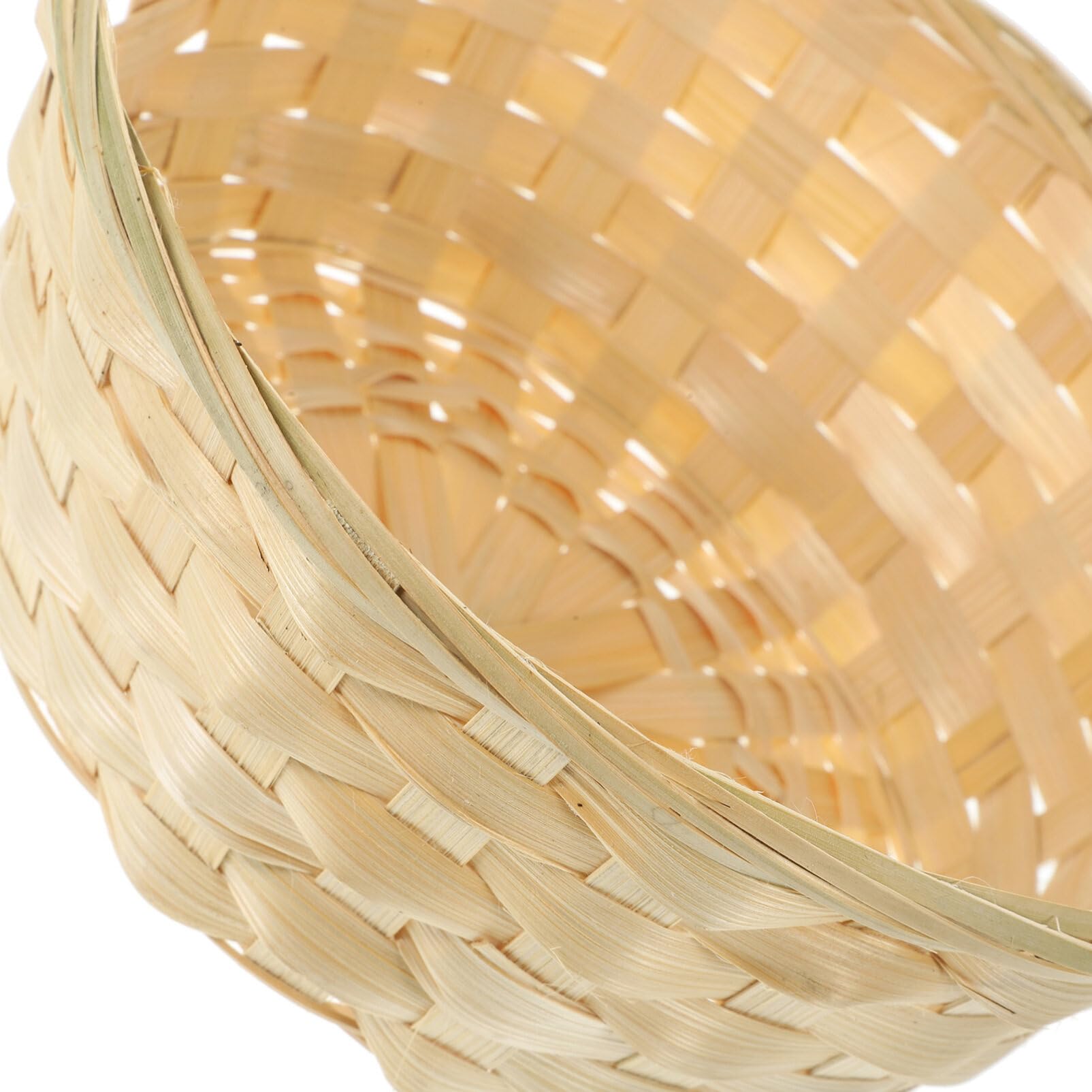 Alipis 4pcs Fruit Basket Hamper Fruit Serving Basket Fruit Container Household Woven Fruits Basket Woven Food Basket Home Dessert Basket Hand Woven Baskets Household Bamboo Storage