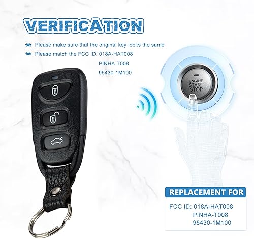 Miniatura 3 de Llavero remoto de repuesto para automóvil Kia Forte 4 BTN PINHA-T008 2010 - 2014 (1)