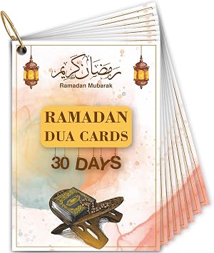 30 بطاقة عمرة شهر رمضان، بطاقات دعاء القرآن الإسلامي الإسلامي، هدية رمضان المسلمين للرجال والنساء، بطاقات تذكير دعاء العربية مع الترجمة الصوتية والتفسيرات بالألوان المائية