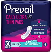 Prevail Proven - Prevail Incontinence Bladder Control Pads - Bladder Leak Pads - Light Absorbency, Regular, 30 Count Bag
