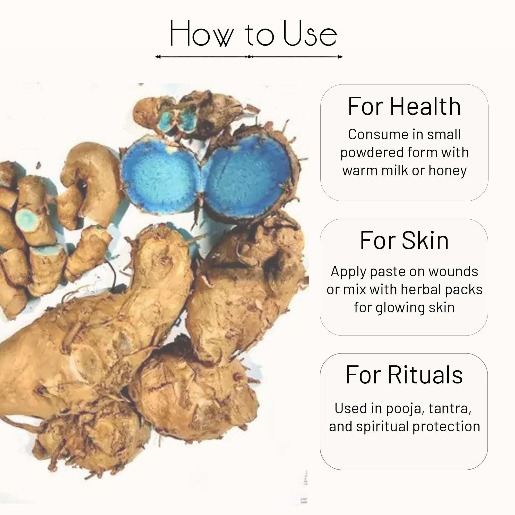 Shine Organic | Kali Haldi | (100 gm) Narkachur | Nar Kachur | Curcuma zerumbet | Black WHole Turmeric | Zedoary Root Pure & Natural 2