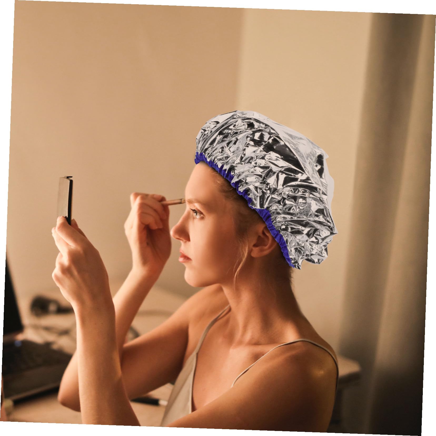 PACKOVE 3 Piezas Gorro de de Aluminio Tapa Evaporativa Reutilizable para Acondicionamiento Diseño Práctico y Ligero para Casa y Salón y Cómodo