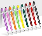 50 PCS Stylo Inspirationnel Bulk avec Stylus Tip Cadeaux encre noire ► Motivational Ballpoint encre Cadeaux pour les femmes Enseignant Étudiants Collaborateurs Fournitures de bureau