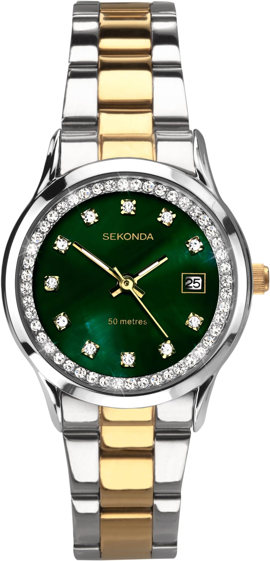 Catherine Ladies 27mm Quartz Watch with Analogue Display, and Stainless Steel Bracelet