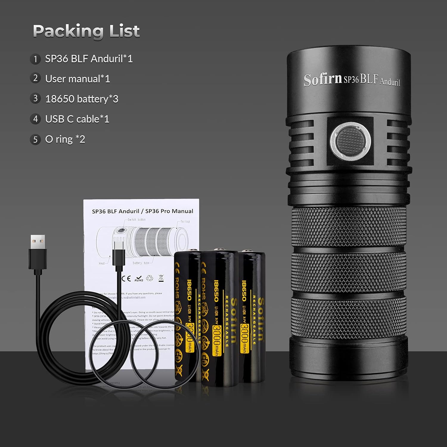 Powerful Flashlight Rechargeable Neutral Brightest Photo