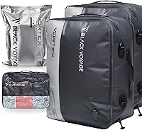Vista 17 de Black Voyage - Bolsa de viaje reutilizable de compresión al vacío para maleta de mano y mochila, reciclada, impermeable IP67, ahorro de espacio