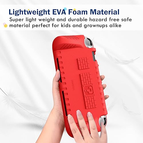 Miniatura 9 de Fintie Kids Case for Nintendo Switch OLED Model 2021 with Game Card Slots - Kids Friendly Ultralight Shockproof Protective Cover, Ergonomic Grip