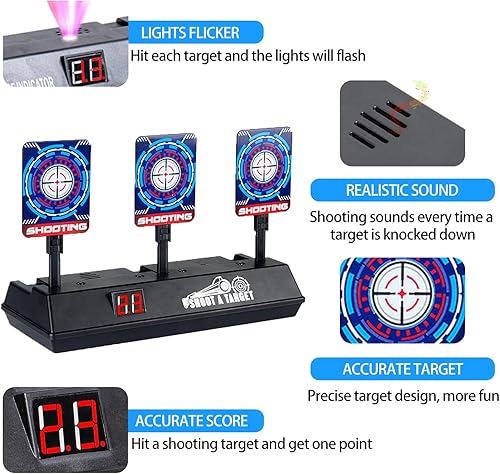 Vista 19 de TORMEN Latas de espuma suave Target Target Soft Bullet Targets Dart Foam Toy Gun Shoot Kid Toy Game Gift 6 PIEZAS