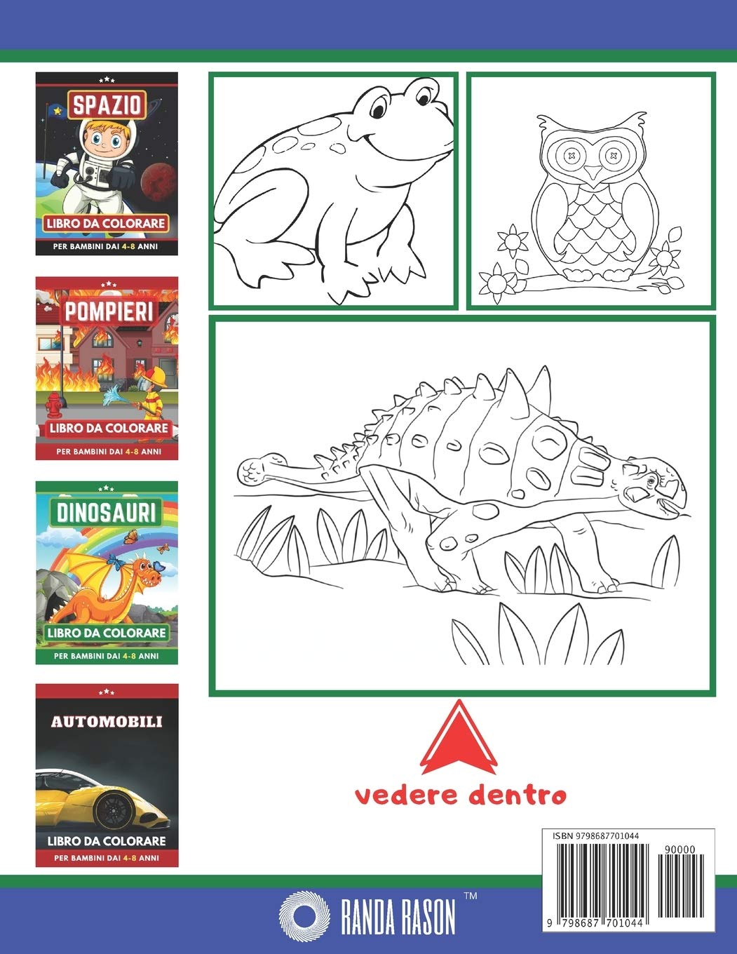 Animali Libro Da Colorare Per Bambini Dai 3 Anni: Libro da colorare per ragazze e ragazzi. Un ottimo regalo per bambini in età prescolare e scolari. Grandi belle illustrazioni