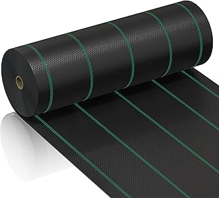 6ft x 300ft Weed Barrier Landscape Fabric Heavy Duty Premium 3.5oz PP Ground Cover Weed Barrier Weed Blocker Fabric Commercial Grade Underlayment Geotextile Fabric for Construction Projects
