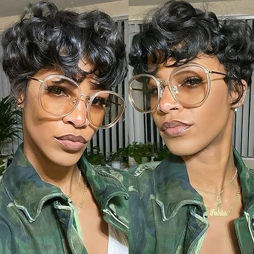Pixie Cut Wigs for Black Women Pixie Cut Wig Human