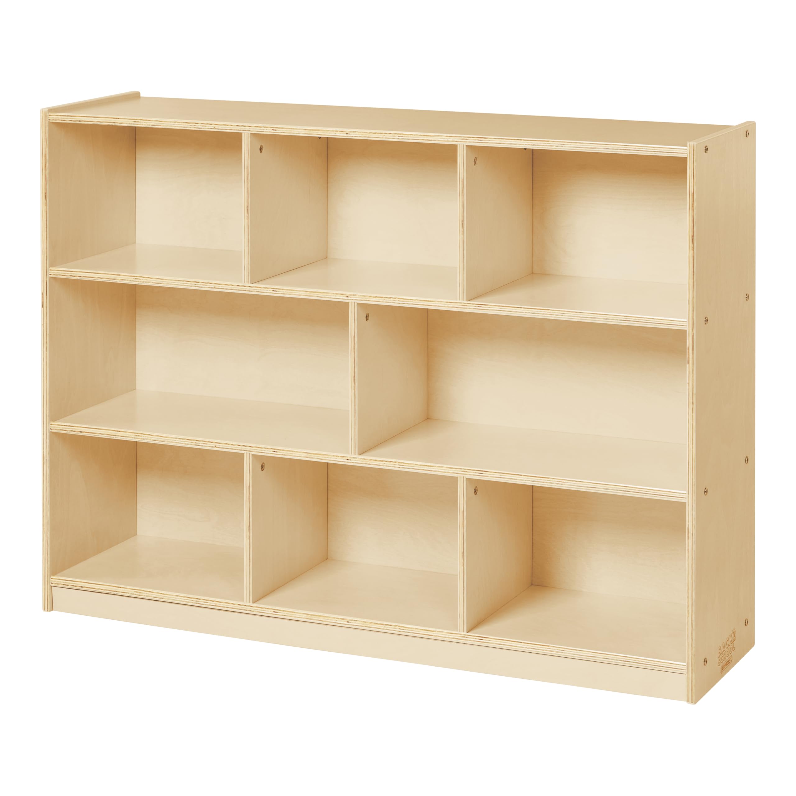 Back2School Express 8-Compartment Mobile Storage Cabinet, Elementary, Classroom Furniture, Natural