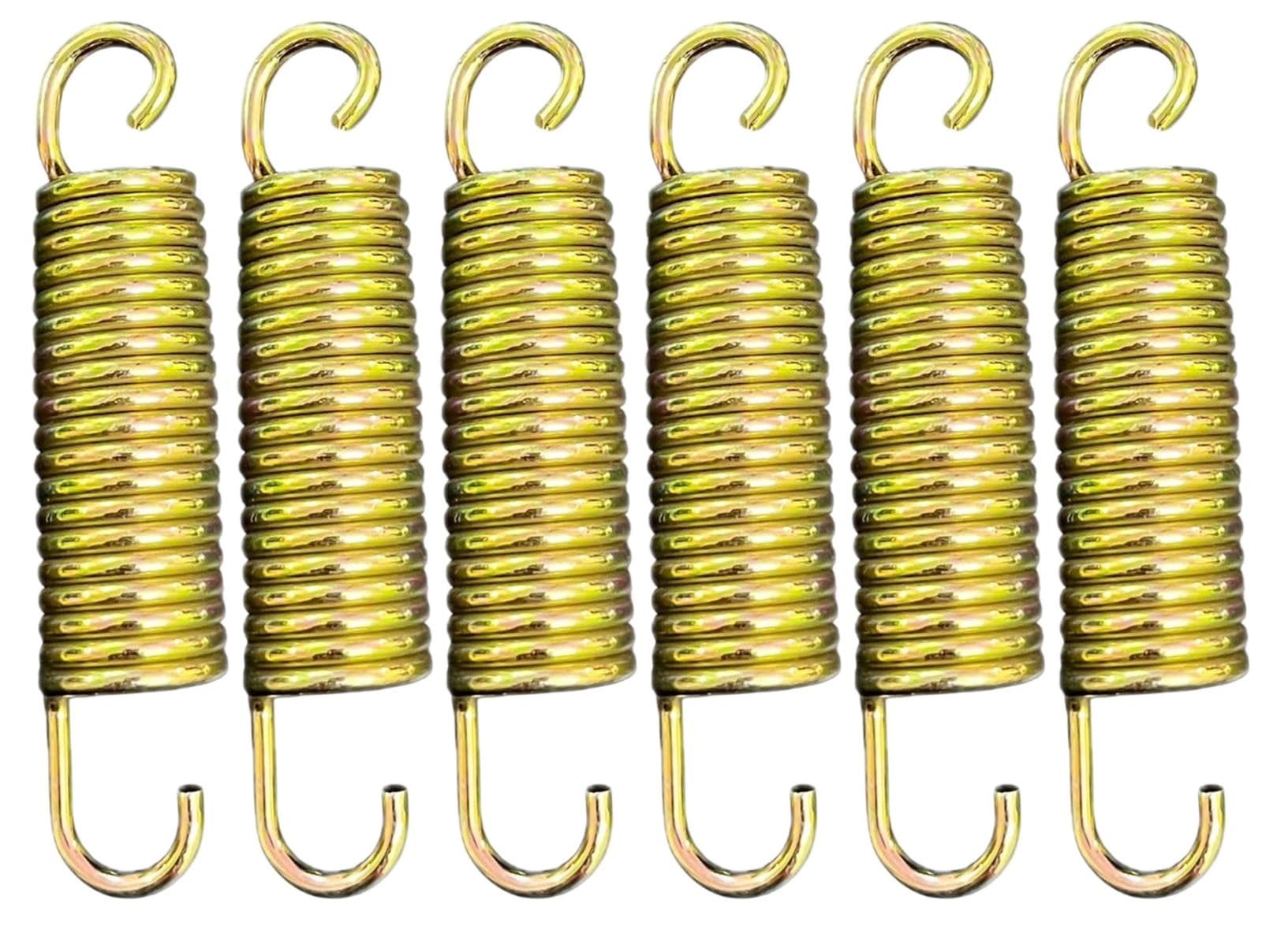 Trampoline Springs | 4 Inches x 6 EA | Connects Trampoline Mat to the Frame, High Performance Heavy-Duty Bouncing Spring | Durable Spring Metal | Rust Resistant & Long-Lasting-image-26