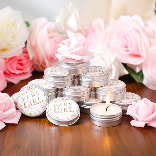 Miniatura 3 de 50 velas perfumadas de lavanda para baby shower, regalo de viaje, lata de cera de soja, velas de aromaterapia, regalos para baby shower, regalos