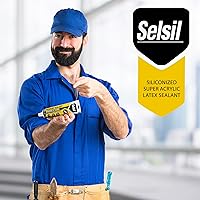 Vista 7 de Selsil Siliconado Super Látex Acrílica Sellador, Masilla Pintada para Interior y Exterior - Flexible, Resistente al Clima y Humedad, Masilla Blanca