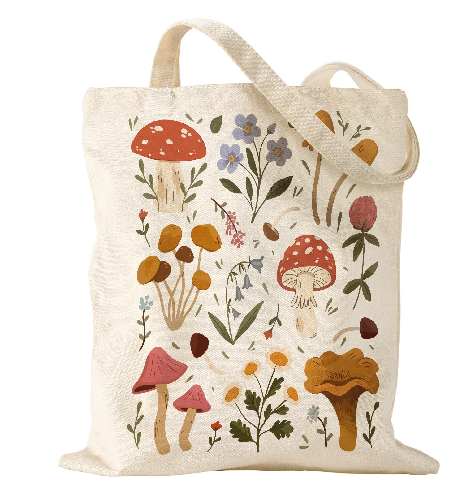 Miss Adola Aesthetic Canvas Tote Bag for Women - Sturdy Cloth Cotton Totes Bag with Pattern Shoulder Bag