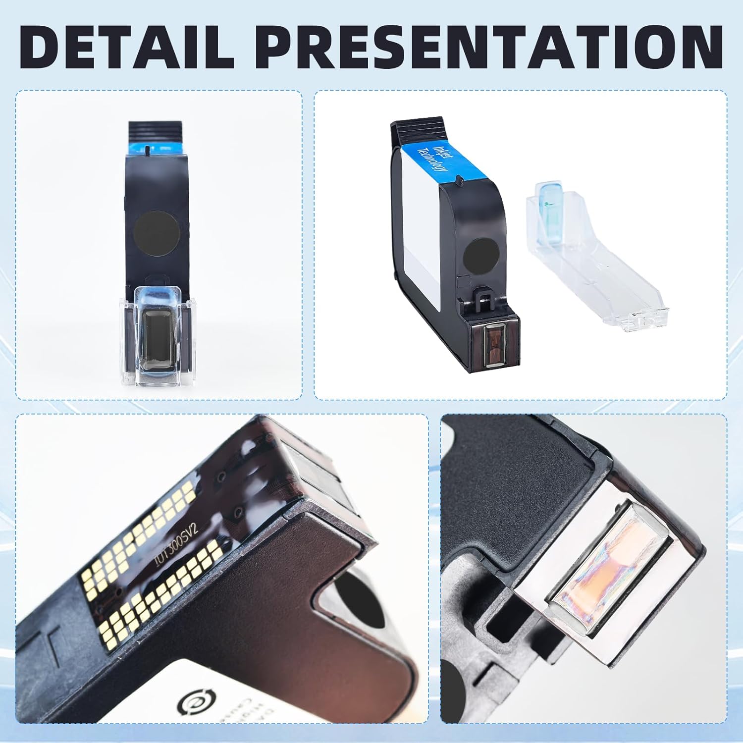 Flylin 42ml Handheld Printer Cartridge, Replacement for 12.7mm Portable Quick-Dry Cartridge