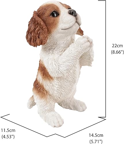 Miniatura 7 de Hi Line Gift Ltd Figura de estatua de cachorro rezando del rey Charles Spaniel de Cavalier