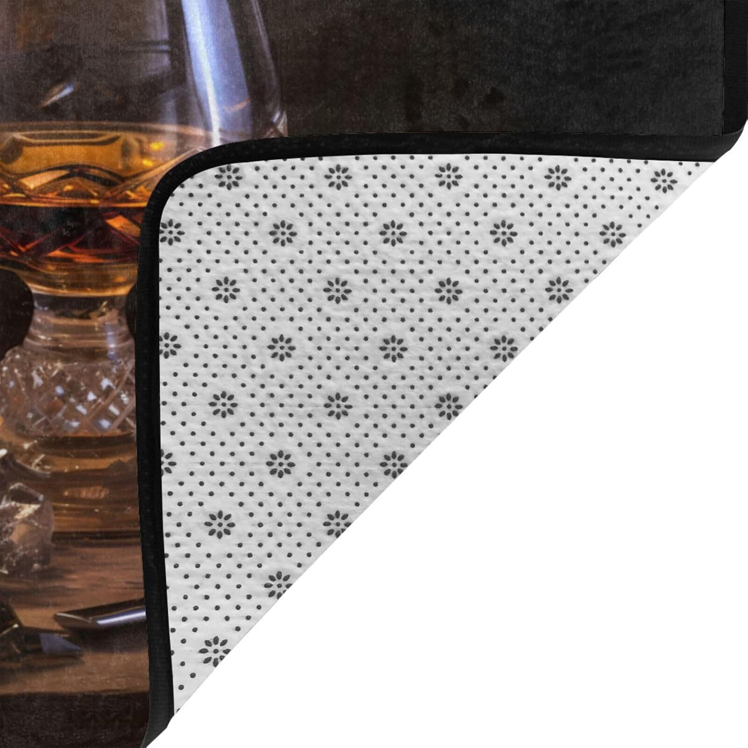 Cigar and Whiskey Printed Anti-Slip Floor mat Carpet Rug 36"x24" for Living Room Office Coffee Table Bed Balcony