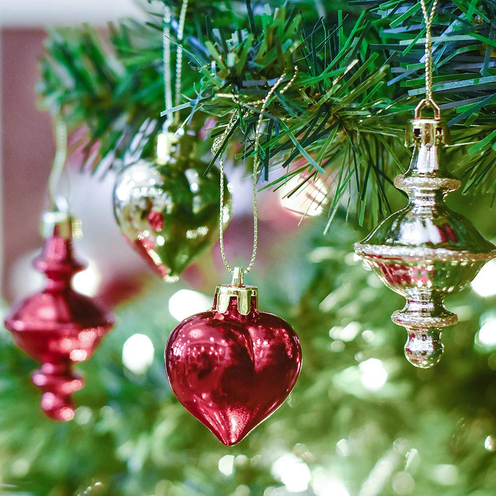 Valery Madelyn クリスマス  オーナメント 60個入りセット Amazon.co.jp: Valery Madelyn クリスマスツリーオーナメント 60