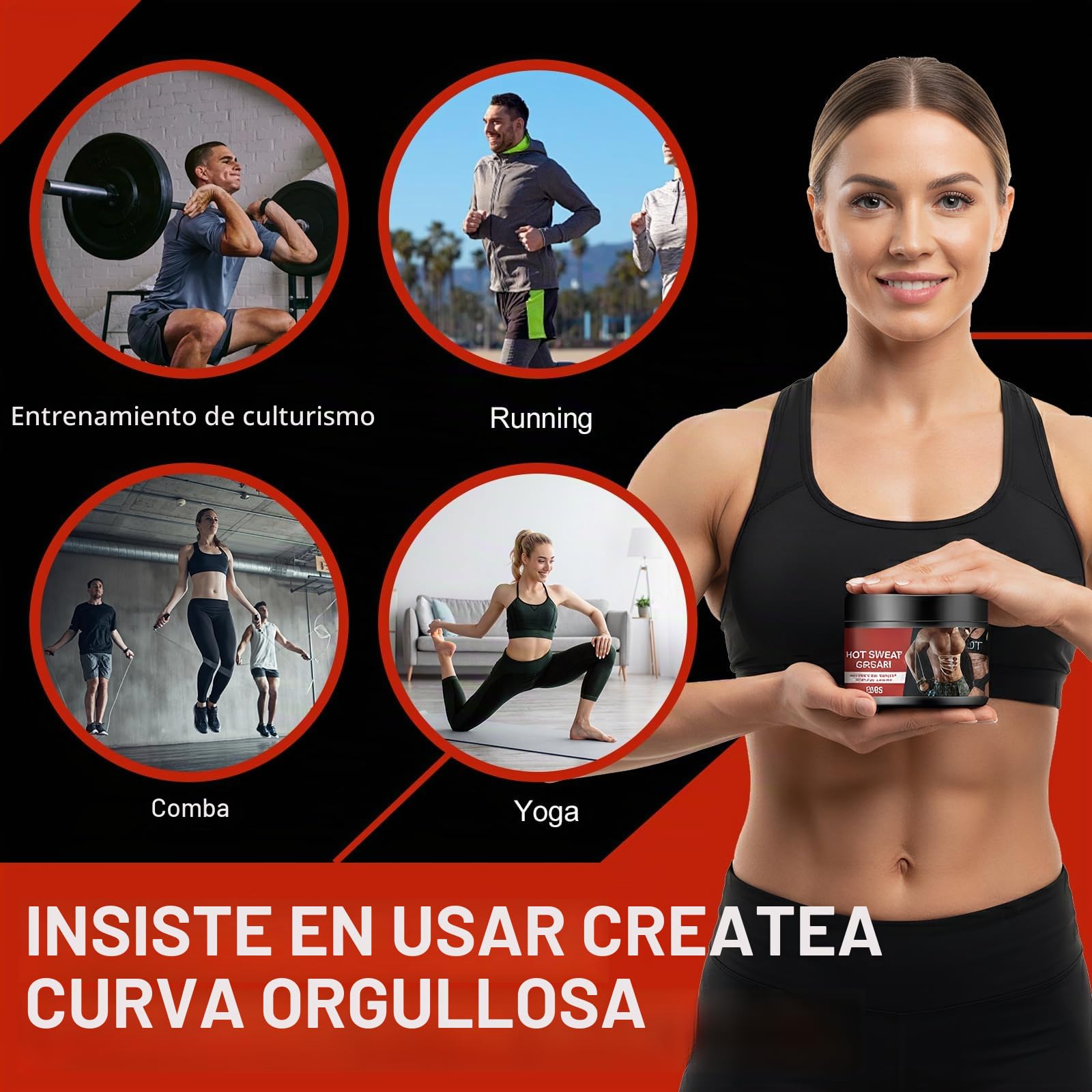 Crema abdominal de 120 g, Crema Quema Grasa Abdominal,Crema de masaje moldeadora corporal para adelgazar la cintura, Abdomen y Gluteos,Hot Cream