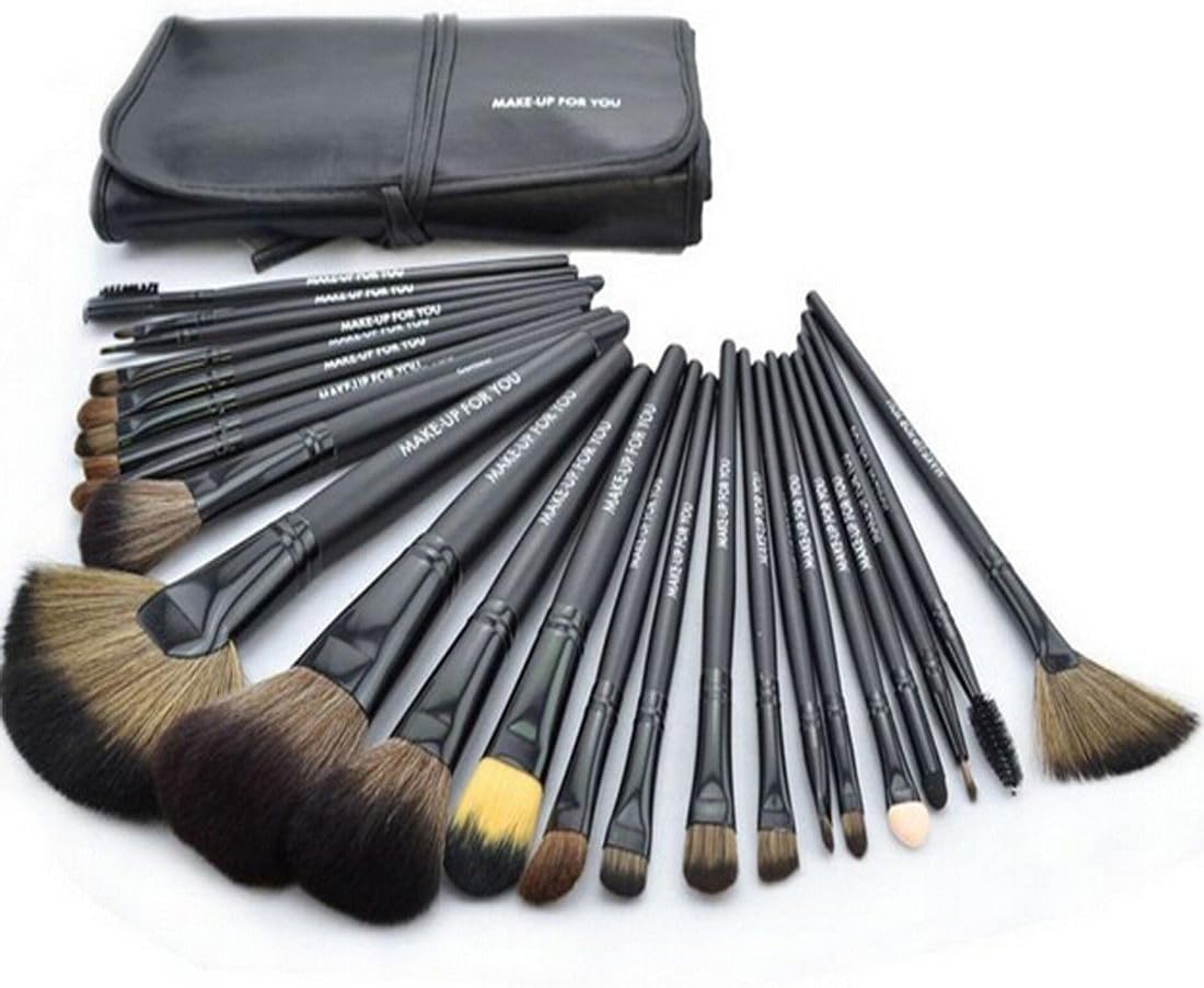 Hss Makeup Brush Set Cosmetic Brush Set Professional Cosmetics Brushes Tool Kit, Durable Soft and Comfortable for Use (Black)