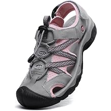 ziitop Womens Hiking Sandals Closed Toe Summer Outdoor Walking Adventurous Beach Sandal Lace Adjustable Double Buckle Water Shoes