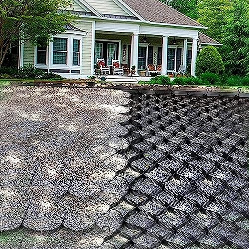 Rejilla estabilizadora de grava de 2 pulgadas de 3 pies a 30 pies para calzadas y camiones ligeros, protección del suelo, control de erosión del suelo, fácil instalación
